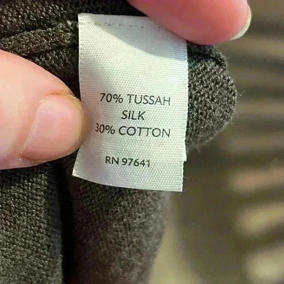 J.Jill Ladies Waist Length Brown Sweater w/Tie Belt Size Small - Picture 5 of 6